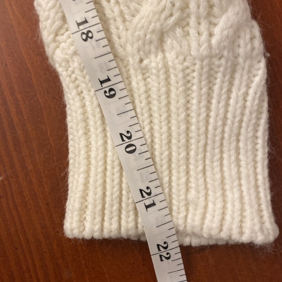 Vintage Grenadier Medium Women’s Sweater Cableknit Crew Neck White - Picture 5 of 7